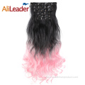 Synthetic Clip In Ponytail Body Wave Clip In Hair Extension